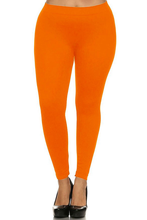 plus size nylon spandex leggings