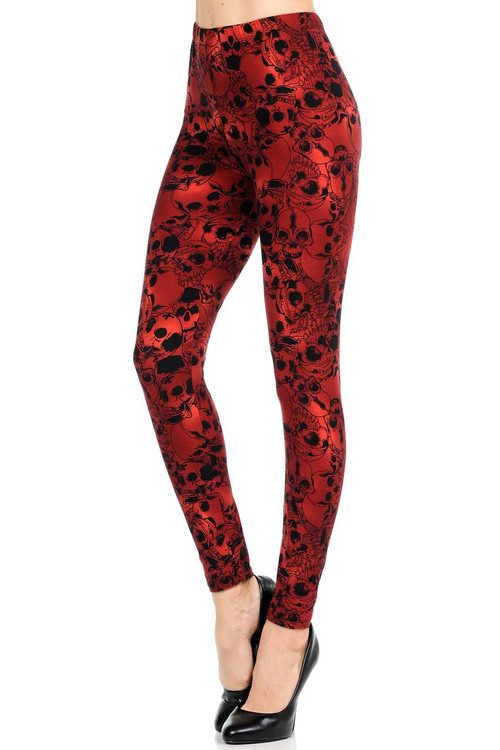 Creamy Soft Sugar Skull Kitty Cats Extra Plus Size Leggings - 3X-5X - USA  Fashion™ | Only Leggings Superstore