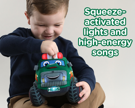 Squeeze-activated lights and high-energy songs