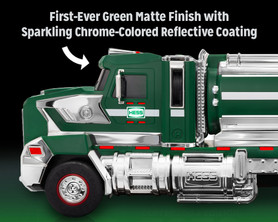 First-ever green matte finish with sparkling chrome-colored reflective coating
