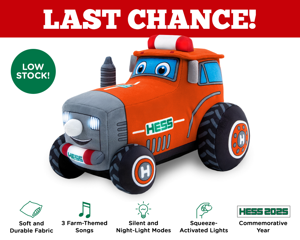 Hurry! Low Inventory! My Plush Hess Truck: 2025 Farm Tractor