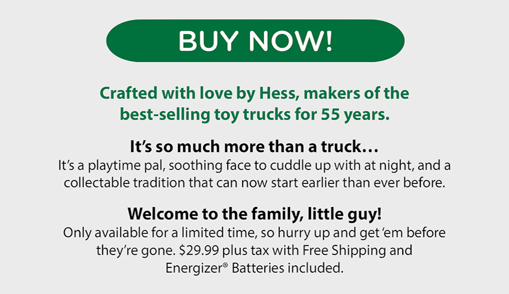 My First Hess Truck - Click To Buy Now