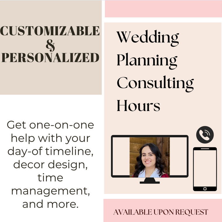 Wedding Planning Consulting Hours