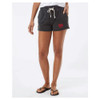 LADIES Charcoal Cotton/Polyester Fleece Shorts