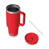 Yeti Red 40 oz. Rambler Travel Straw Mug