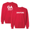 UNISEX Red Softstyle® 80/20 Fleece Crew Sweatshirt