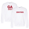 UNISEX White Softstyle® 80/20 Fleece Crew Sweatshirt