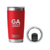 Yeti Red 20  oz. Rambler Travel Mug with Lid