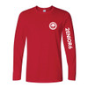 UNISEX Softstyle® Red Cotton Long-Sleeve Tee