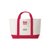 Vineyard Vines Heavyweight Cotton Canvas Red Trim Tote Bag