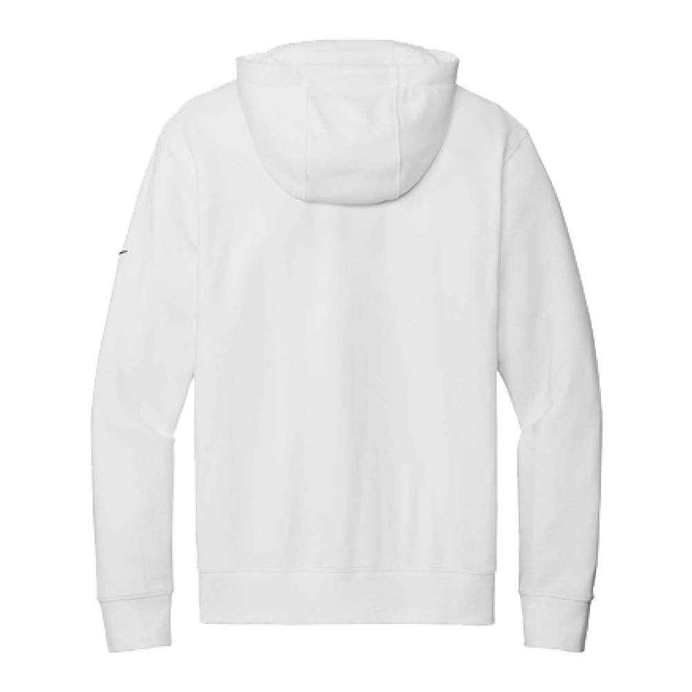 UNISEX White Nike Club Fleece Swoosh Pullover Hoodie