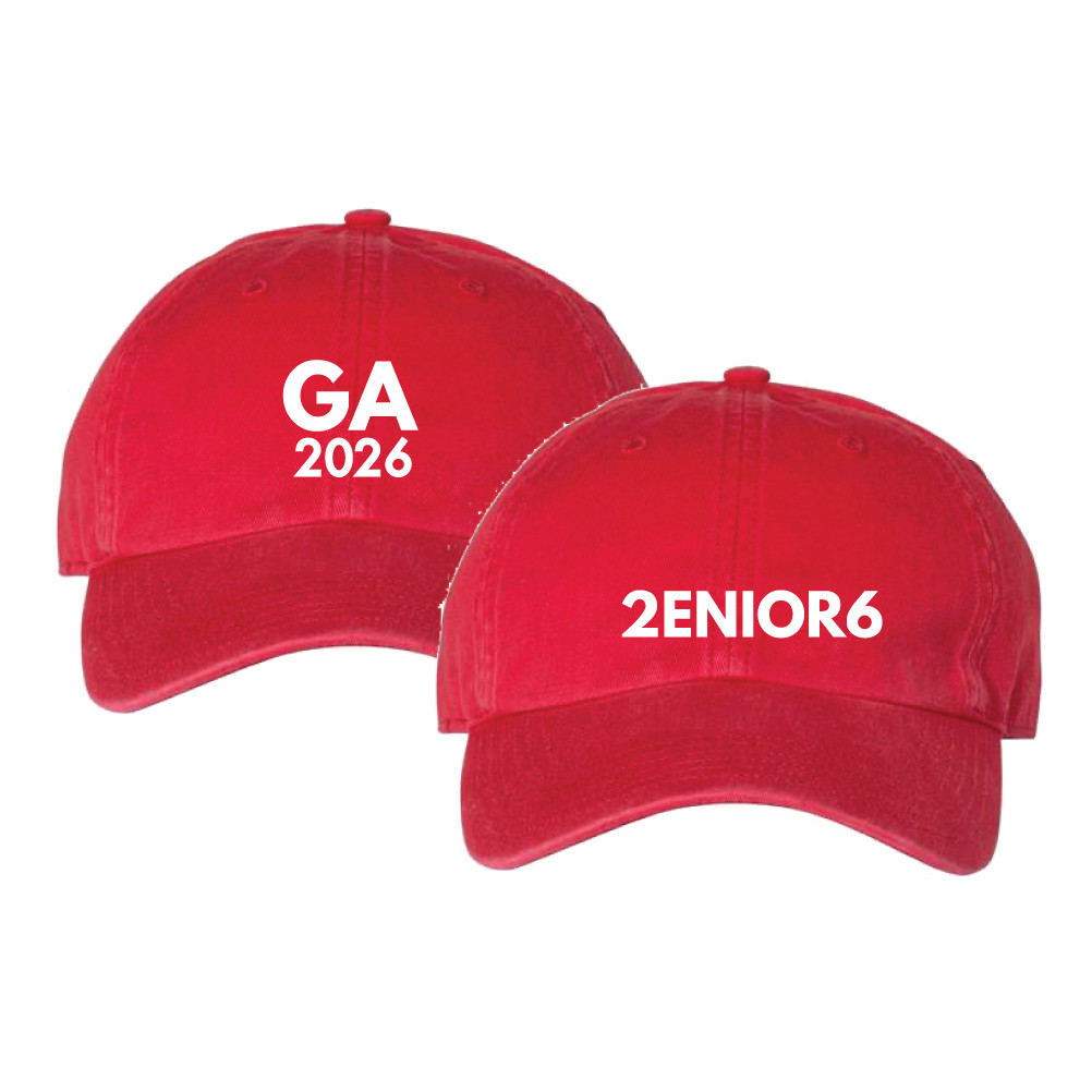 Red Champion Classic Washed Twill Hat