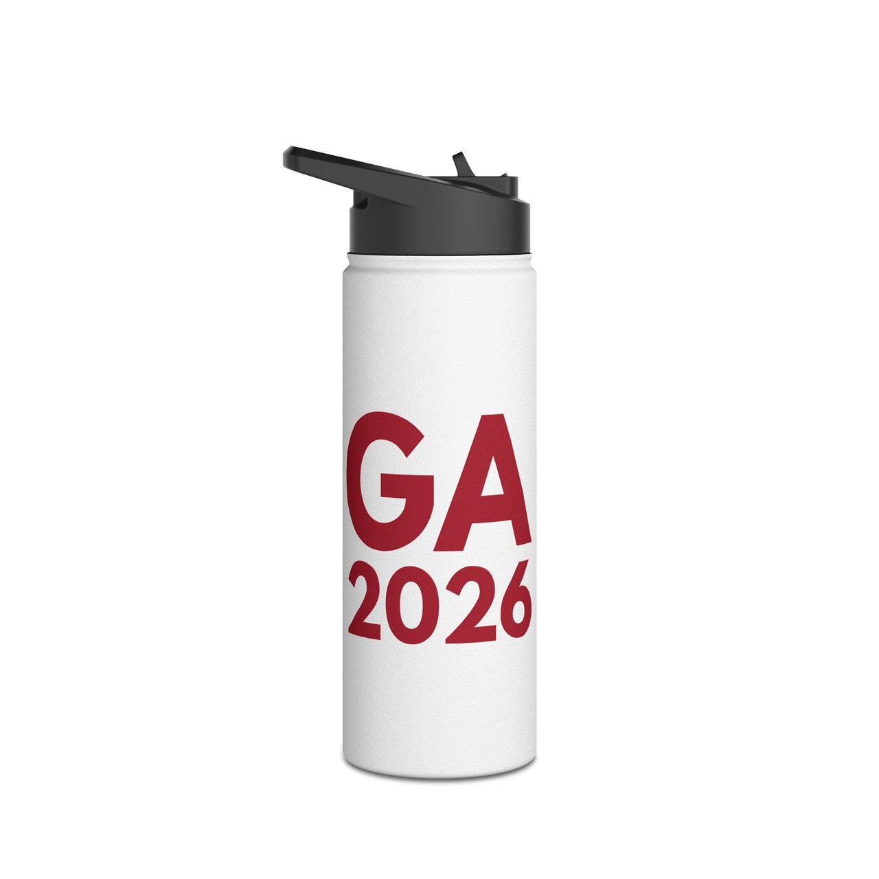 18oz/32oz. White Double Wall Stainless Steel Bottle