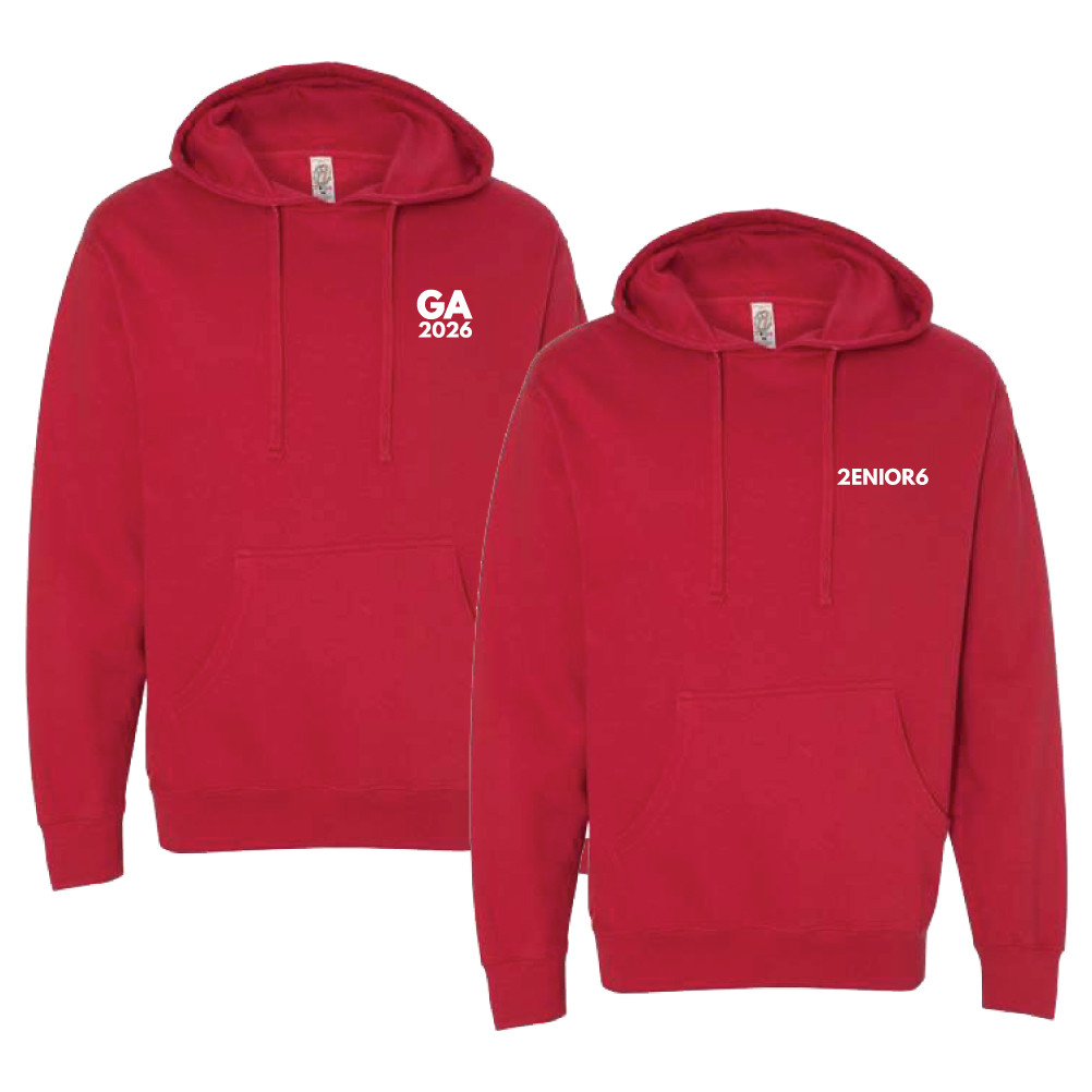UNISEX Red Softstyle® Sweatshirt Hood Sweatshirt