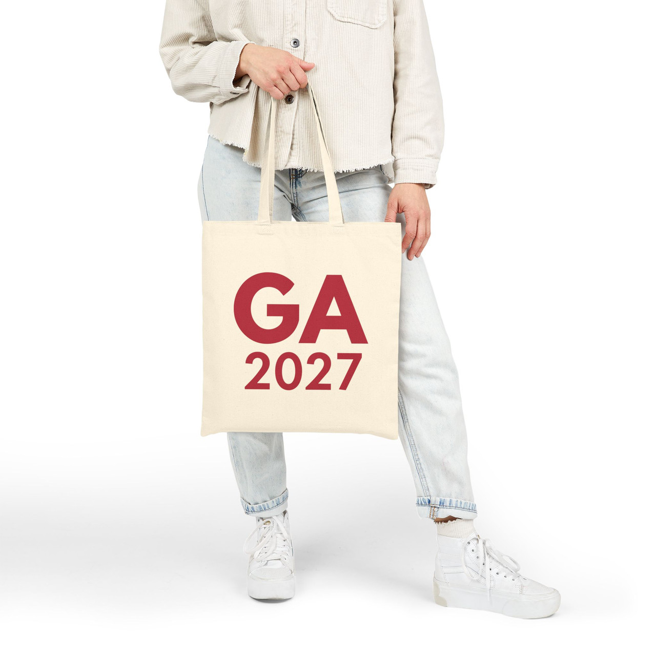 "GA 2027" 100% Cotton Canvas Tote Bag