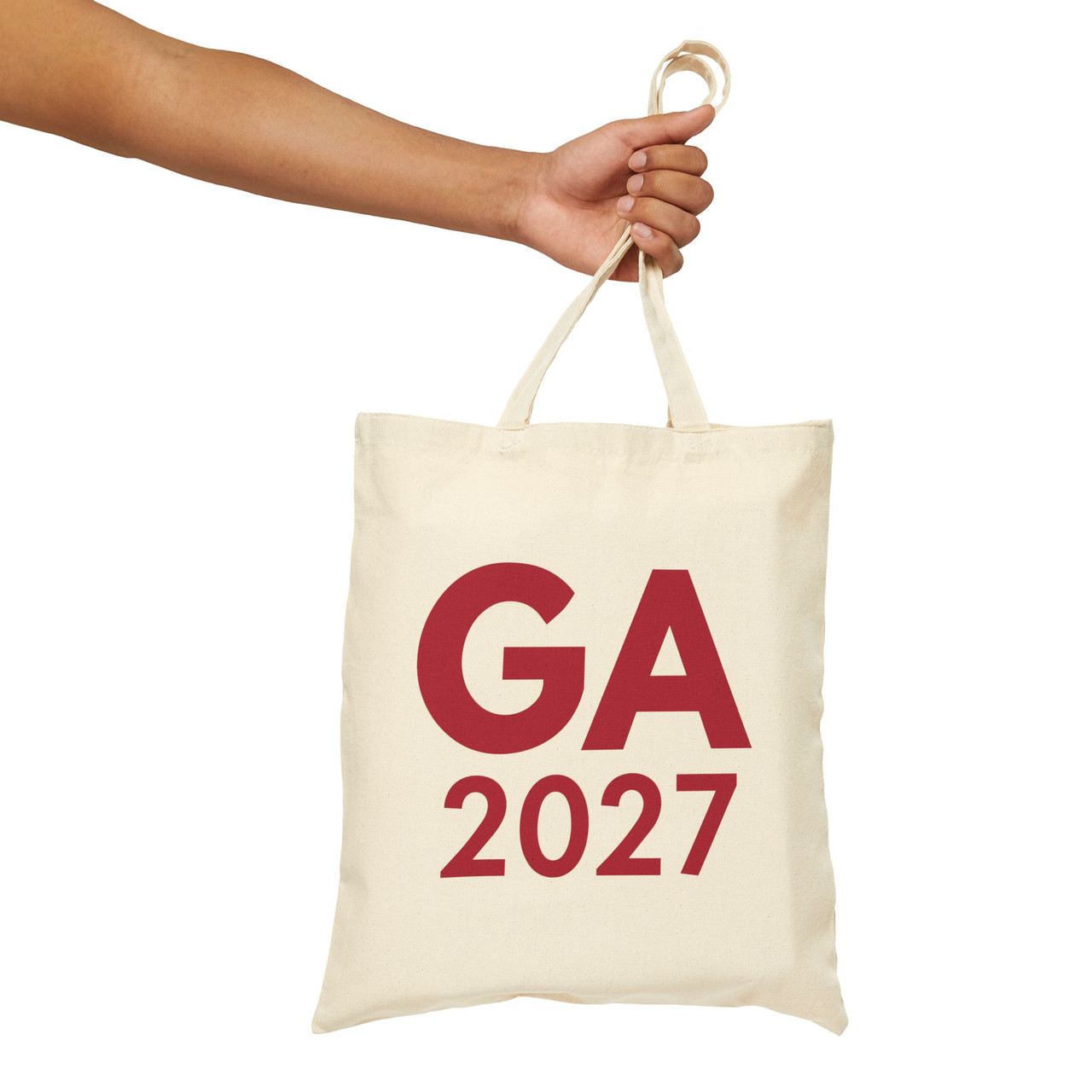 "GA 2027" 100% Cotton Canvas Tote Bag