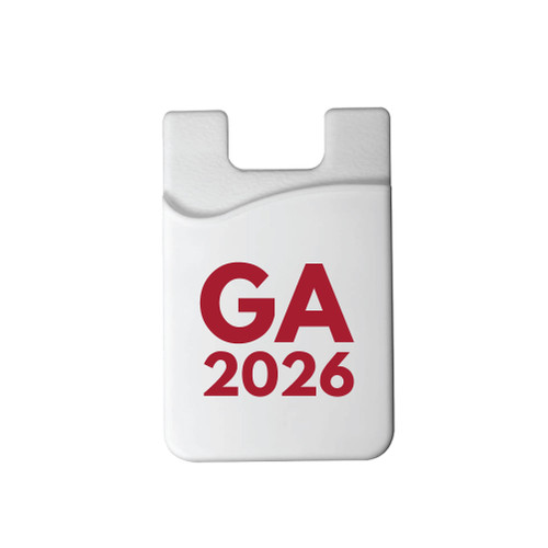 White Silicone Adhesive Smart Phone Wallet