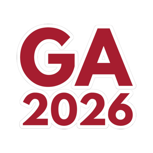"GA 2026" 3in Die-Cut Kiss-Cut Sticker