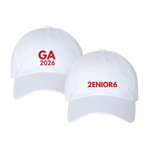 White Classic 100% Cotton Washed Low Profile Hat