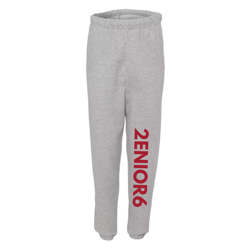 UNISEX Heather Gray 8 oz. 50/50 NuBlend Elastic Bottom Sweatpants