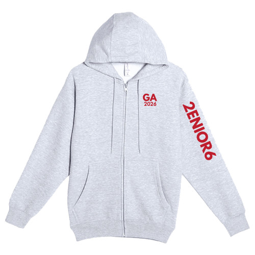 Unisex Sports Gray Premium Full-Zip Hooded Sweatshirt