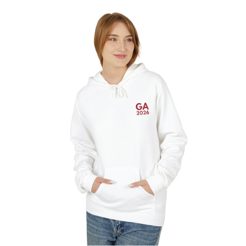 UNISEX White Softstyle® Sweatshirt Hood Sweatshirt