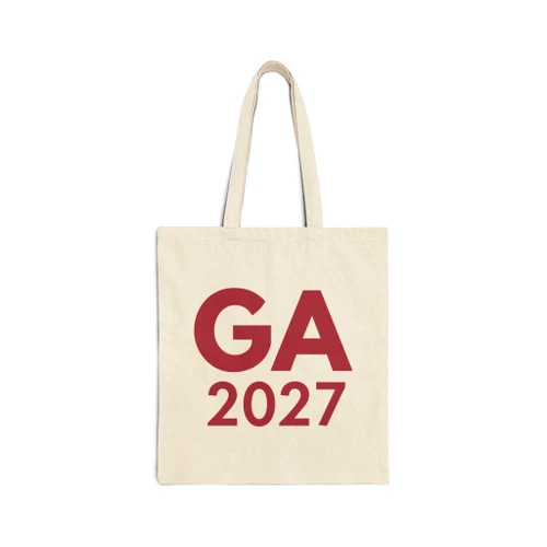 "GA 2027" 100% Cotton Canvas Tote Bag