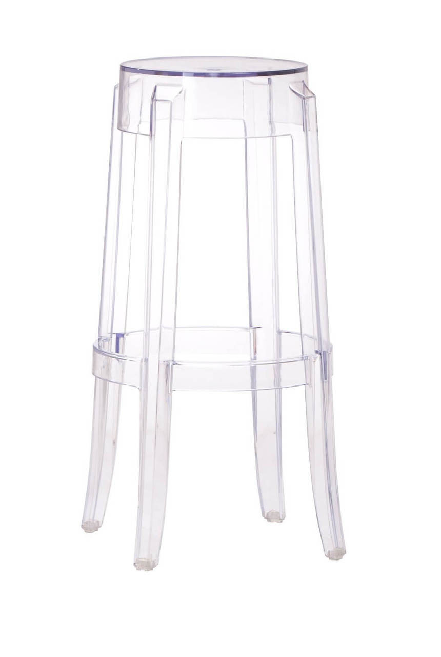 anime bar stool chair clear plastic