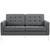 Loft Upholstered Fabric Loveseat, Grey, Fabric 10114