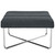 Reach Upholstered Ottoman, Grey, Fabric 10156