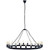 Teleport 52" Chandelier, Brown, Metal 10188