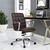 Tile Office Chair, Brown, Faux Leather 10223