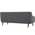Verve Upholstered Sofa, Grey, Fabric 10233