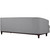 Coast Upholstered Sofa, Grey, Fabric 10243