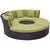 Convene Circular Outdoor Patio Daybed Set, Green, Rattan 10458