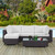 Convene Five PCS Outdoor Patio Sectional Set, White, Rattan 10468