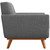 Engage Armchair and Ottoman, Grey, Fabric 10542