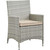Bridge Four PCS Outdoor Patio Patio Conversation Set, Beige, Rattan 10669