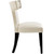 Curve Fabric Dining Chair, Beige, Fabric 10708