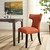 Curve Fabric Dining Chair, Orange, Fabric 10715