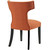 Curve Fabric Dining Chair, Orange, Fabric 10715