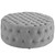 Amour Upholstered Fabric Ottoman, Grey, Fabric 10741