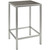 Shore Outdoor Patio Aluminum Bar Table, Grey, Metal 10845