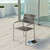 Shore Outdoor Patio Aluminum Dining Chair, Grey, Metal 10847