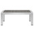 Shore Outdoor Patio Aluminum Coffee Table, Grey, Metal 10875
