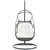 Arbor Outdoor Patio Wood Swing Chair, White, Rattan 10916