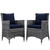 Summon Dining Chair ( Set of Two), Navy, Rattan 10970