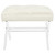 Swift Bench, White, Fabric 11004