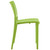 Hipster Dining Side Chair Set of 2, Green, Plastic 11277