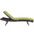 Convene Chaise Outdoor Patio Set of 6, Green, Rattan 11301